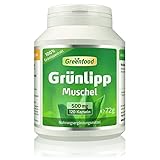 Grünlippmuschel, 500 mg, hochdosierter Extrakt, 120 Kapseln – OHNE...