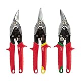 Milwaukee Metal Snips Triple Pack Left Right and Straight Cut Blechscheren Promo-Set...