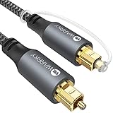 WARRKY Optisches Audiokabel, Optical Audio Cable, [Nylon Geflochten, Vergoldeter Stecker,...