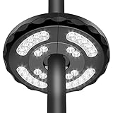 Sonnenschirm Beleuchtung, Mit 2 Beleuchtungsmodi 4400mAh Akku Kapazität 54...