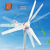 VEVOR Wind Turbine Generator, 12V/AC Wind Turbine Kit, 400W Wind Power Generator with MPPT...