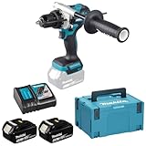 Makita DHP486RTJ Akku-Schlagbohrschrauber 18V / 5,0 Ah, 2 Akkus + Ladegerät im MAKPAC...