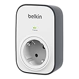 Belkin SurgeCube USB-Steckdose und Überspannungsschutz, 1 Weg/1 Stecker mit...