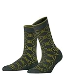 FALKE Damen Retro Sensation W SO Baumwolle Gemustert 1 Paar Socken, Grün (Forest 7474),...