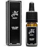 HANV® CBD Öl 15% - Vollspektrum - Hanf Tropfen in Hanfsamenöl - Hanföl...