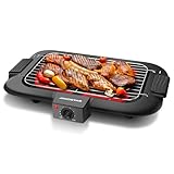 Aigostar Rauchfreier Tischgrill Barbecue Elektrogrill Elektrischer BBQ Grill 2000 Watt...