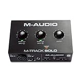 M-Audio M-Track Solo – USB Audio Interface für Aufnahmen, Streaming und Podcasting, mit...