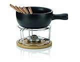 Kela 361306 Käsefondue-Set, Natürliches Design, 10-teilig, Feuerfeste Keramik,...