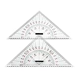 Dreieck-Lineal, Winkelmesser, 300 mm, großer Maßstab für Entfernungsmessung,...