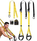 UONNER Schlingentrainer Sling Trainer Fitness Home Gym Equipment Workout Band Reisen...