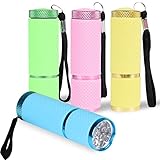 FORMIZON 4 Stück LED Taschenlampe, Mini Tragbarer Superheller Flashlight mit...