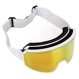 Naroote Snowboardbrille, Verstellbares Kopfband, Anti-Fog, Doppel-PC-Linse,...