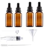 Lunpog 4 Stück Pipettenflasche, 30ml und 50ml Flasche mit Pipette mit Parfüm Dispenser...