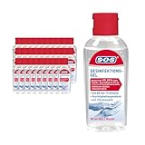 SOS Desinfektions-Gel mit 80 Vol.-% Ethanol, 30 x 50 ml, Handdesinfektion gegen 99,99% der...