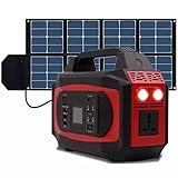 Tragbares Kraftwerk 500 W Mit 1 150-W-Solarpanel, Solargenerator-Notstromversorgung Für...