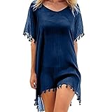 FFWTPY Damen Strandkleid, Chiffon Sommer Strandponcho, Badeanzug Bikini Cover-Ups mit...