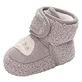 Happy Cherry Baby Fleeceschuhe Winter Stiefel Mädchen Jungen Lauflernschuhe Weicher Sohle...