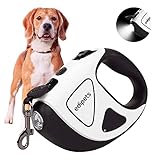 Edipets, Hundeleine, Ausziehbar 5M, mit LED-Taschenlampe, für Training und...