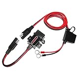 MOTOPOWER MP0609A 3.1Amp Motorrad USB Ladegerät Kit SAE zu USB Adapter Kabel