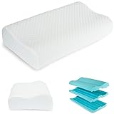 Nackenstützkissen Höheneinstellbares aus Memory Foam Orthopädisches und Ergonomisches...