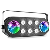 BeamZ StrobeMoon - Partylicht, Lichtanlage 2-in-1 Party Effekt Disco Beleuchtung,...