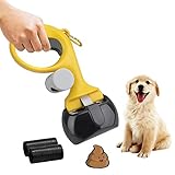 TANGN Tragbare Hundekotgreifer, Robust Hundeschaufel Hund Pooper Scooper mit 2...