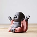 Keramik-Figur, Kleiner süßer Buddha, Mönch-Figur, kreatives Babypasteln,...