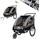 Tiggo S2 Kinderanhänger mit Federung Jogger 2 in 1 Kinder Buggy fahrradanhänger...