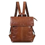 STILORD 'Charlie' Vintage Lederrucksack Braun Mittelgroßer Daypack für Damen...