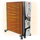 Ölradiator 2900W Elektro Heizkörper Öl Radiator Mobile Elektroheizung mit 24h Timer,...