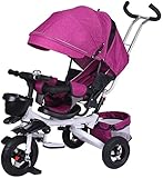 Kinder-Dreirad-Trolley Faltbar1-3-6 Jahre altes Kinderfahrrad Kinderwagen Babyfahrrad,...