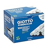 Giotto 538800 Robercolor-Kreide, weiß, 100 Stück Packung