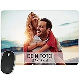 Mauspad mit eigenem Foto Bedrucken – 27x19 cm – Mousepad im Fotoformat...