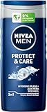 NIVEA MEN Protect & Care Duschgel (250 ml), pH-hautneutrale Pflegedusche, Männer Duschgel...