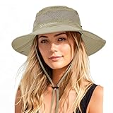 Durio Sonnenhut Damen und Herren - Outdoor Sommer Wanderhut UV-Schutz Bucket Cap...