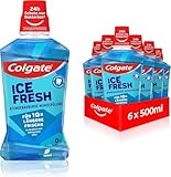 Colgate Mundspülung Ice Fresh 6x500 ml – für sofortige & anhaltende Frische –...