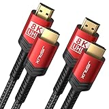 JSAUX 8K HDMI Kabel 7.5Meter 2-Stück | 4K & 8K HDMI 2.1 Kabel 48Gbps High Speed HDMI |...