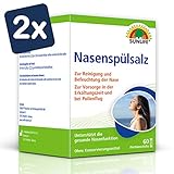 SUNLIFE Nasenspülsalz: Nasenspülung zur Reinigung verstopfter Nase, 60 Sticks à 2,25g -...