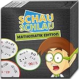 SCHAU SCHLAU - Mathematik Edition - Gesellschaftsspiel - Kniffliges Kartenspiel für...