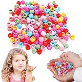 100 Stück Mini Haar Klammer, Bunt Mini Haarclips, Perle Haar Nadeln Kunststoff,...