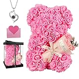 POHOMEGK Rose Bär – Rose Teddybär auf jedem Blumenbär. Perfekt für...