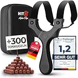 HITX® Zwille Steinschleuder Profi Bundle Set | Einfache Clip-Technik | Slingshot...