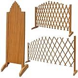 GARDEBRUK® Rankgitter Gartenzaun bis 200 cm ausziehbar faltbar verstellbar Garten Balkon...