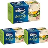 Meßmer Bio Grüner Tee | fein-herb | 20 Teebeutel | Vegan | Glutenfrei | Laktosefrei...