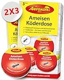 Aeroxon – Ameisenköderdose für Innen (6 Dosen)– Ameisenfalle, Ameisen Köderdose...