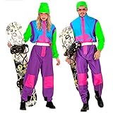 W WIDMANN MILANO Party Fashion - Kostüm Snowboarder, Overall, Retro...