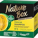 Nature Box festes Shampoo Frische (85 g), Haarshampoo mit kaltgepresstem Melonen-Öl für...