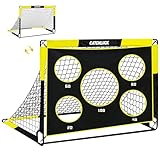 CATCHLUCK Fussballtore für Garten Kinder Fussballtor 2 In 1 Fussball Tor Pop Up...