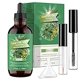 Rizinusöl Kaltgepresst Castor Oil - 118ML Rizinus Öl Pure100 Prozent für Wimpern...