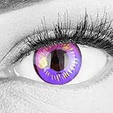 Farbige Lila Kontaktlinsen Anime Violet Circle Lenses Heroes Of Cosplay Stark Deckend Ohne...